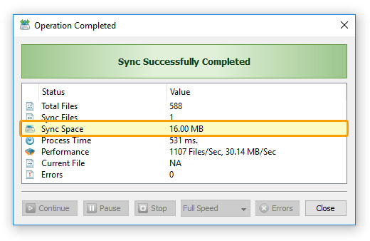 Bit-Level File Synchronization Enabled