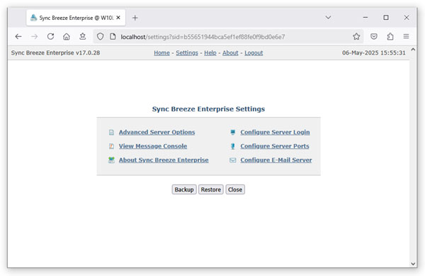SyncBreeze Enterprise Web-Based Management GUI
