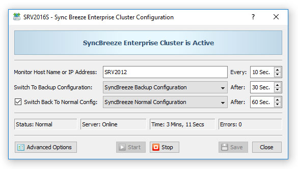 SyncBreeze Enterprise Cluster Configuration